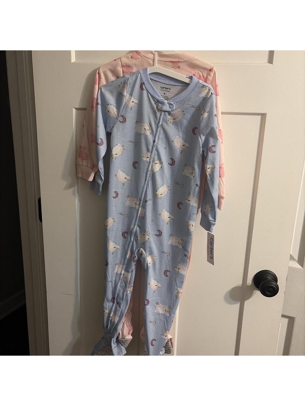 Carter's Kid's Blue and Multi Sleepsuits-babygrow